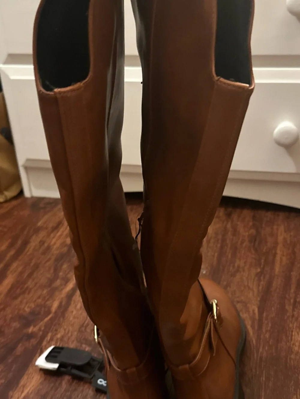 Time and Tru Tall Over-the-Knee Riding Boots in Brown